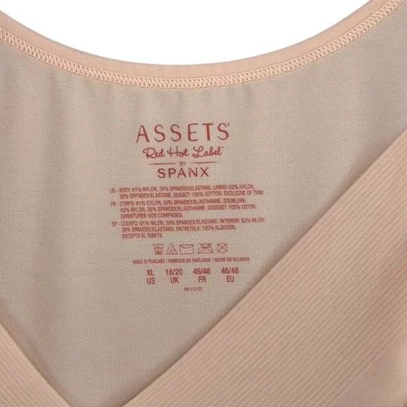 Assets Red Hot Label Spanx Open-Bust Body Slip Shaper Nude XL New with‎ Tags
